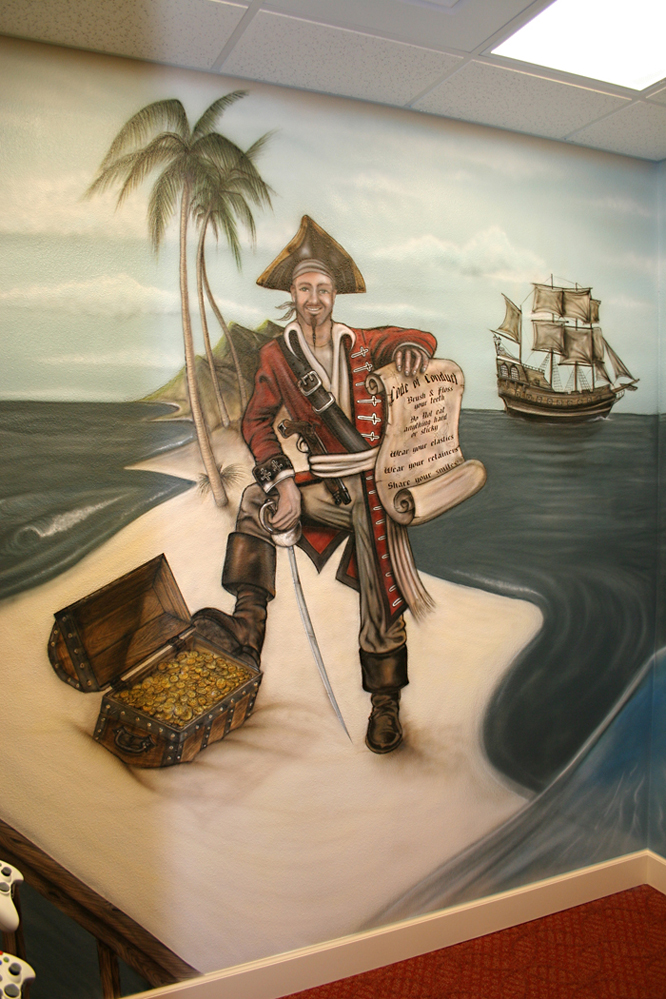 Dr cordoba pirate mural